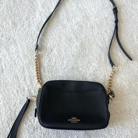 Coach Bags Coach Polished Pebble Leather Camera Bag Black Poshmark